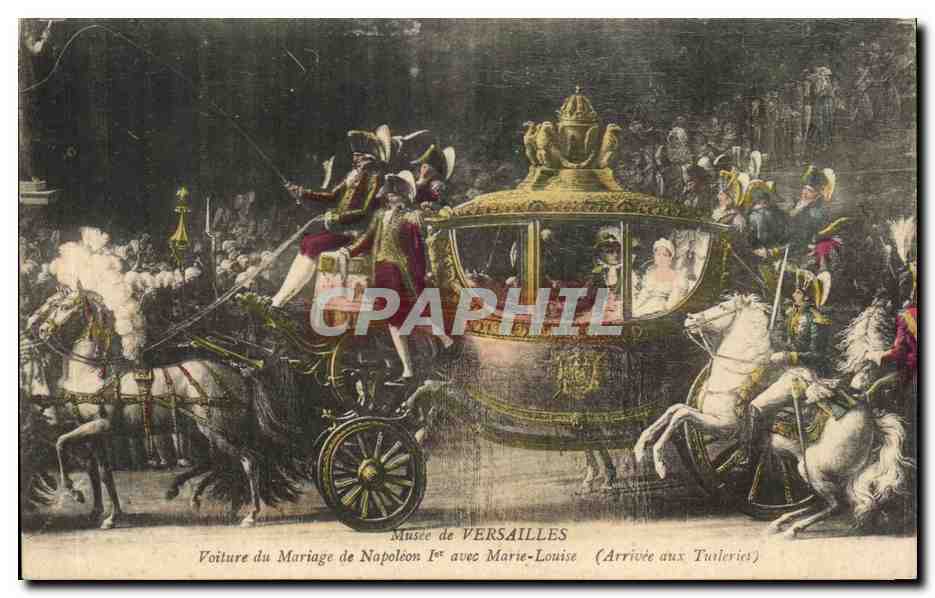 Voiture du Mariage de Napoléon Ier avec Marie-Louise — Arrivée aux Tuileries — Musée de VERSAILLES