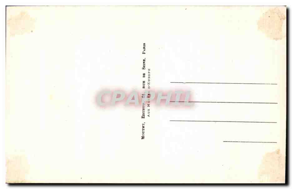 CPA Fouquet vers Portrait de Charles VII Roi de France  — Verso