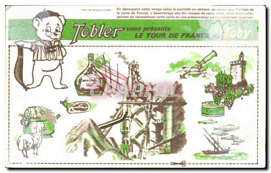 Image Tobler vous presente Le Tour De France de Toby — Verso