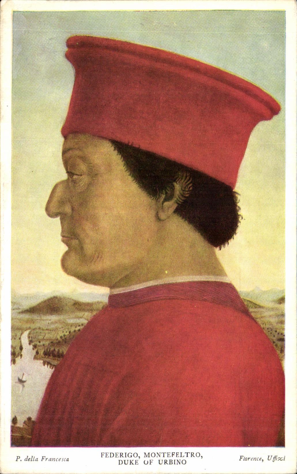 CPA Federigo Montefeltro Duke Of Urbino Florence Uffizi