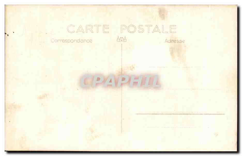 CARTE PHOTO Homme en voiture Folklore automobile — Rückseite