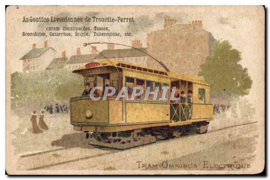Image Tram Omnibus Electrique Sirop Trouette Perret