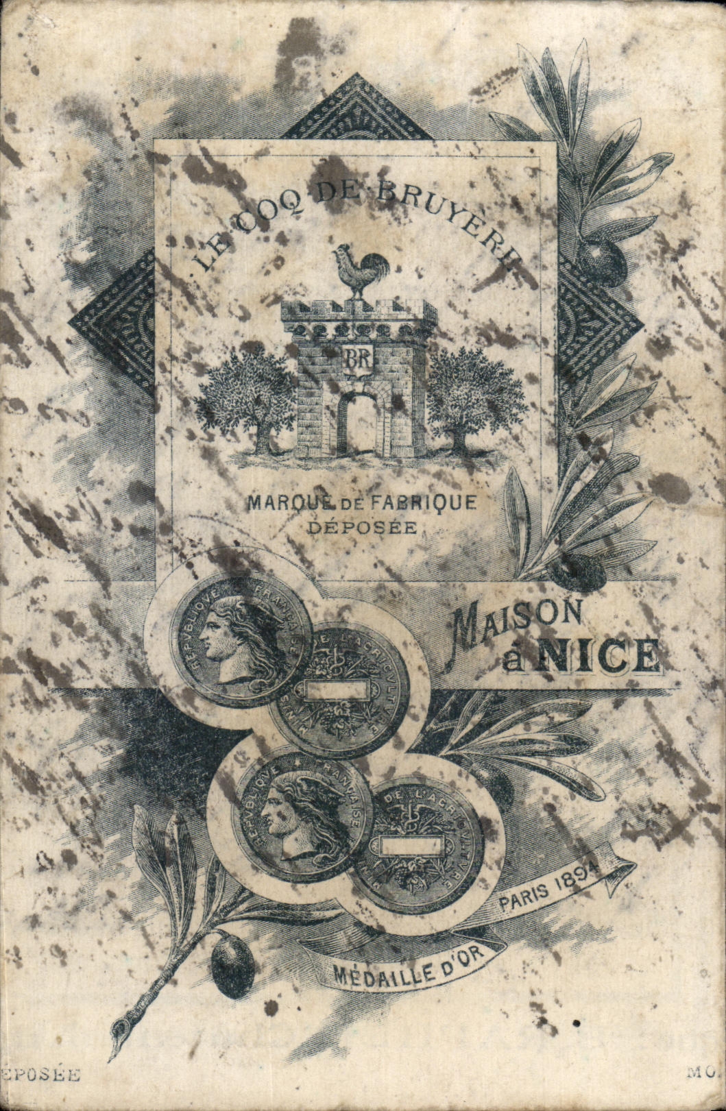 CPA Maison a Nice Le coq de bruyere Huilerie Savonnerie Baptistin Raphel