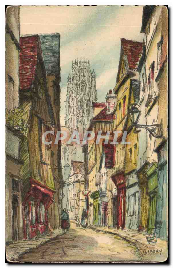 CPA Rouen La Rue Damiette