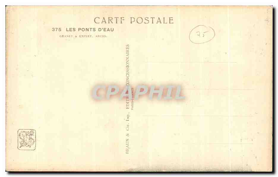 CPA Fantaisie Paris  — Rückseite