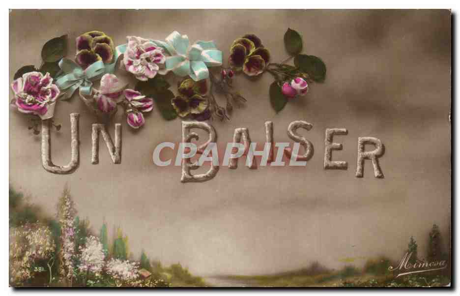 CPA Fantaisie Fleurs Un abiser 