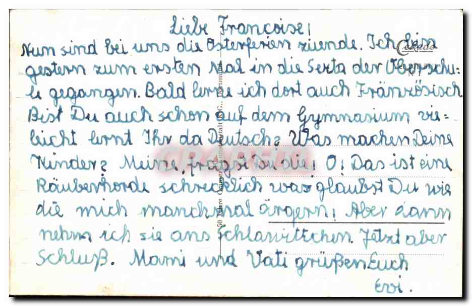 CPA Delbert — Rückseite