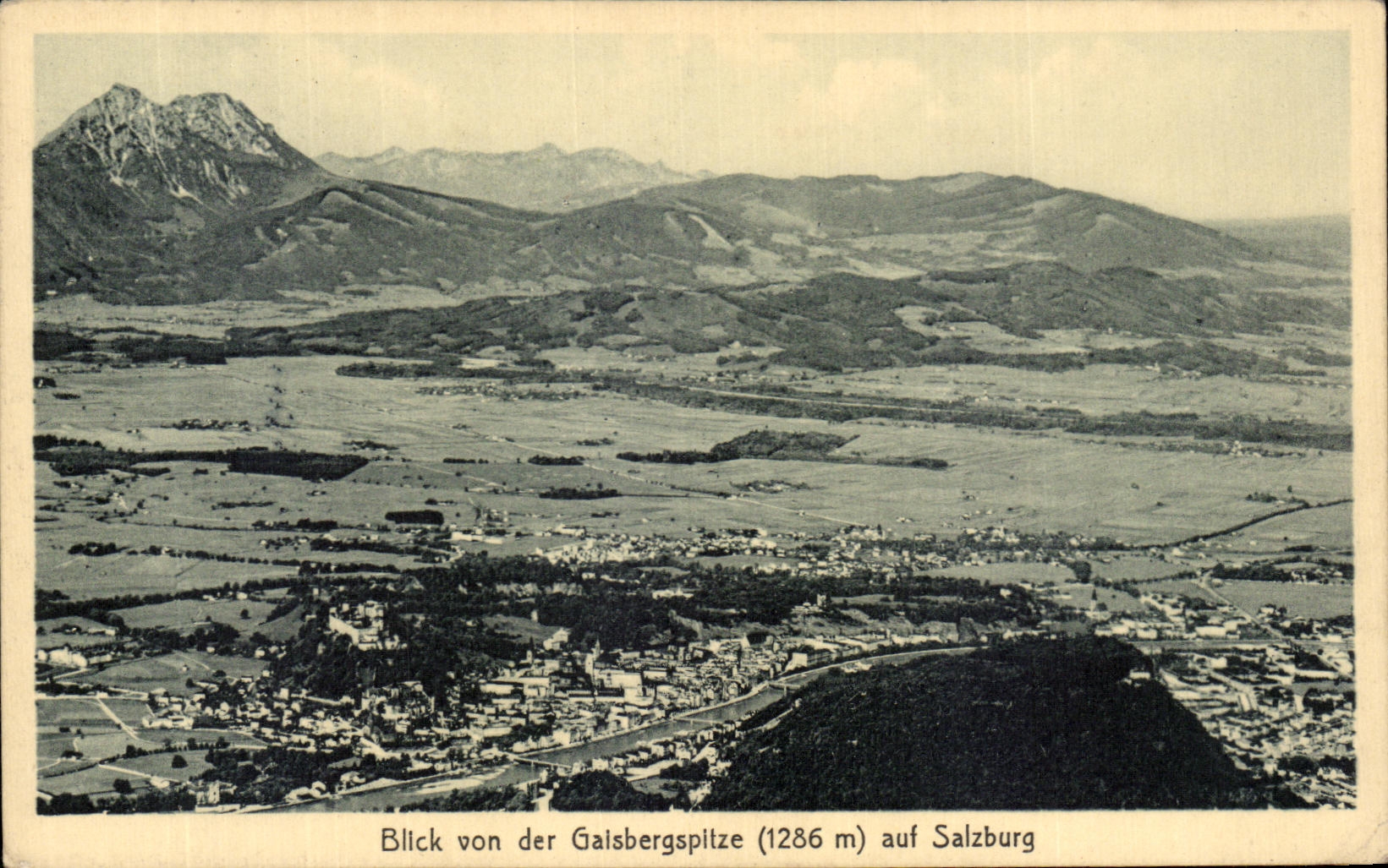 CPA Blick von der Gaisbergspitze Salzburg