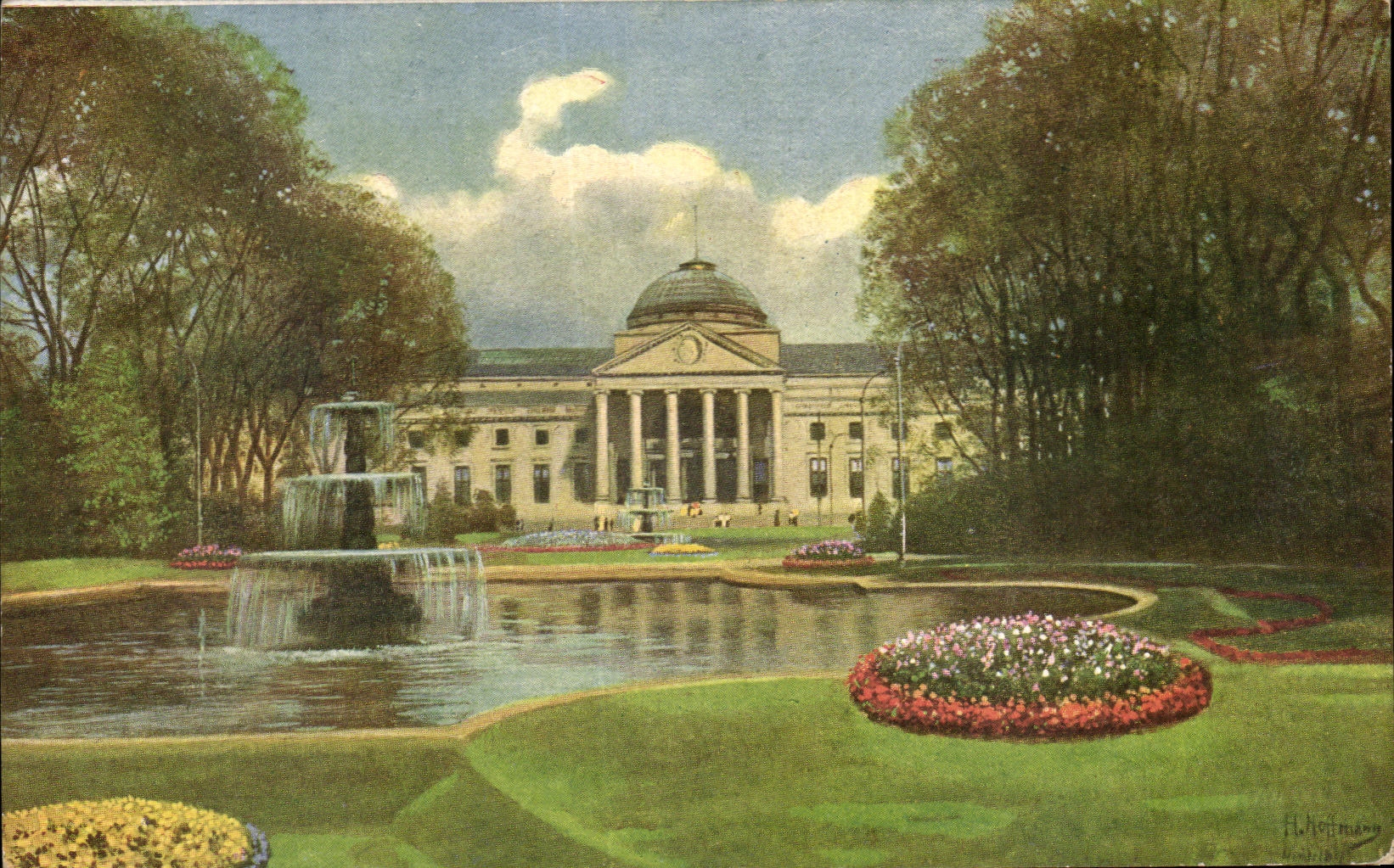 Wiesbaden — Das neue Kurhaus — Földig Heidelhertz, Nr. 25, H. Hoffmann