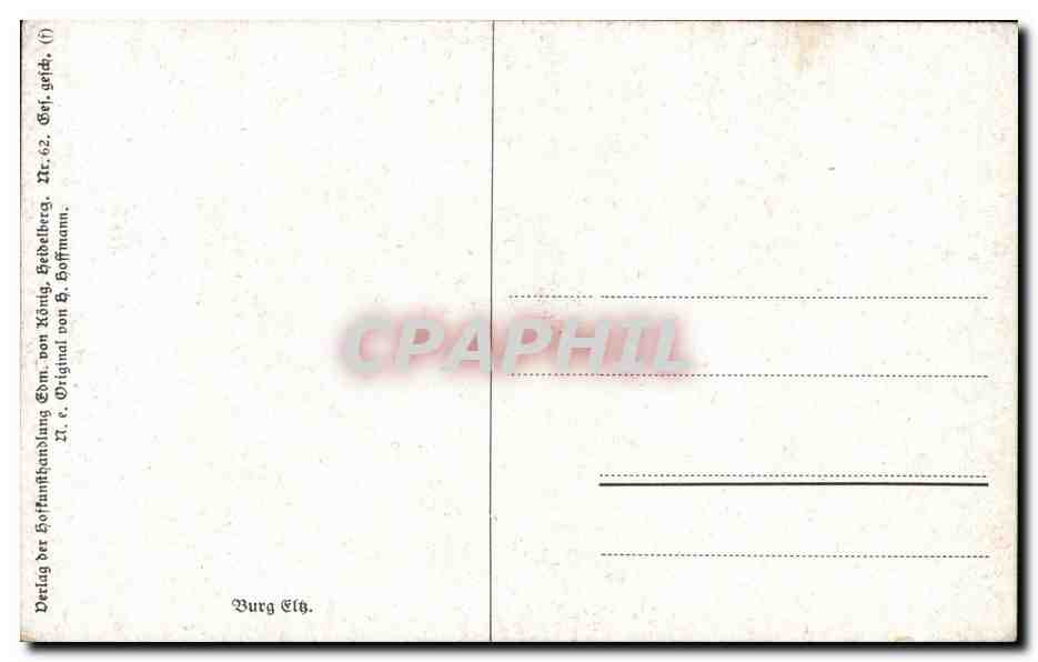 CPA Darlag ber boftunftbanblung — Verso