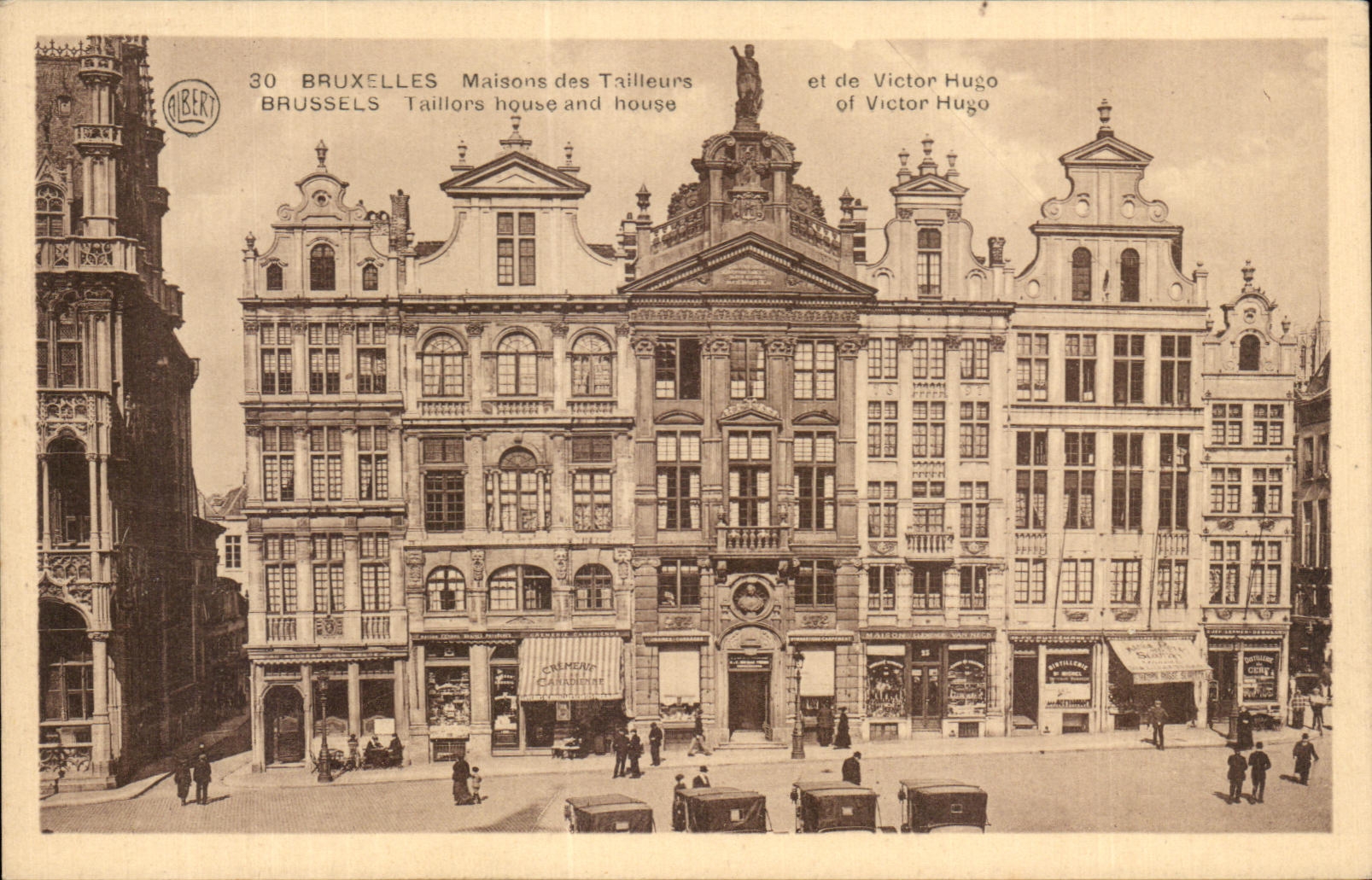 CPA Bruxelles Maisons des Tailleurs et de Victor Hugo