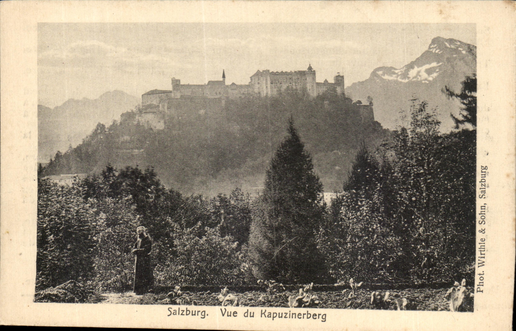 CPA Salzburg vue du Kapuzinerberg