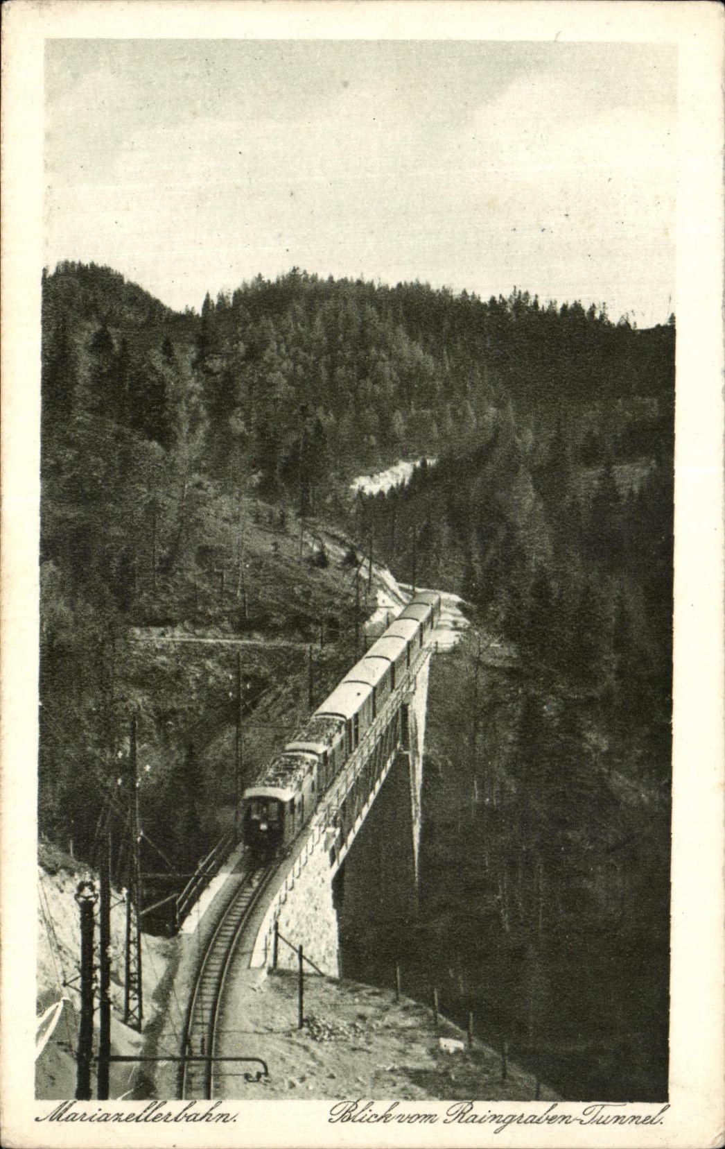 CPA Mariazellerbahn Lickrom Raingraben Tunnel