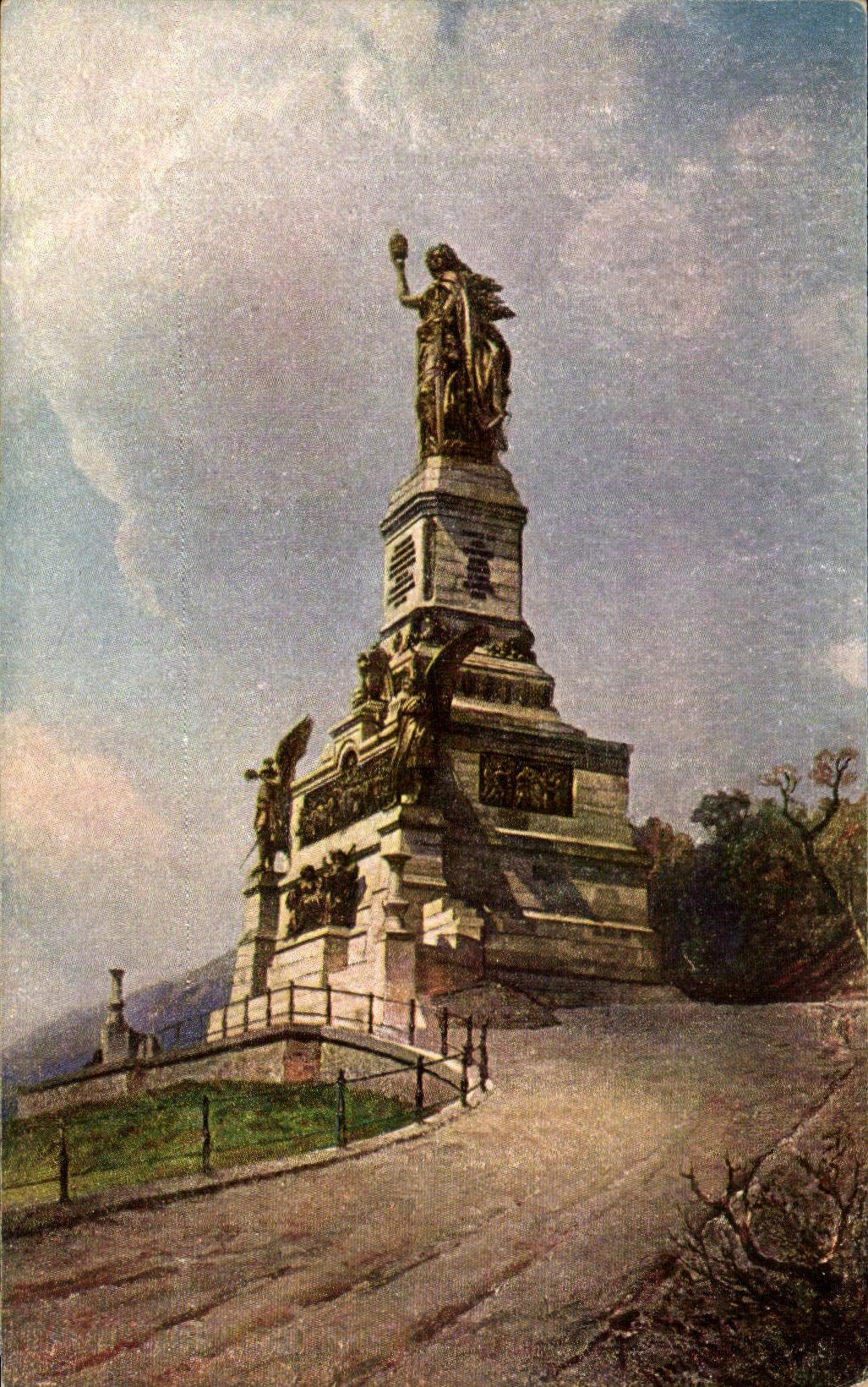 Monument national sur le Niederwald — éditeur H. R. & Bechstedt, n° 106