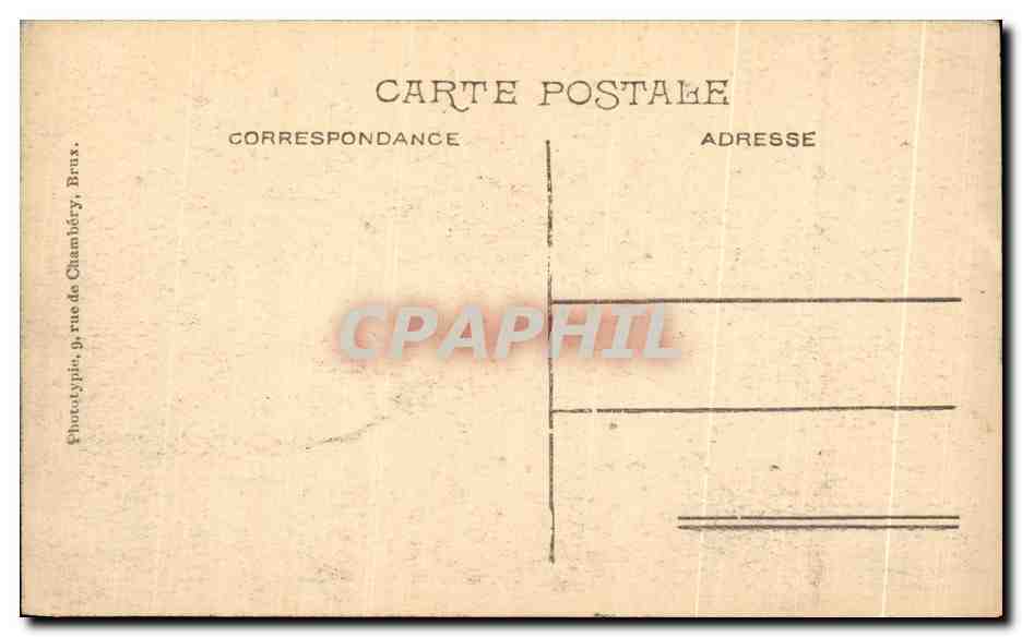 CPA Bruxelles Entree du Parc et du Chateau Royal de Laken — Rückseite