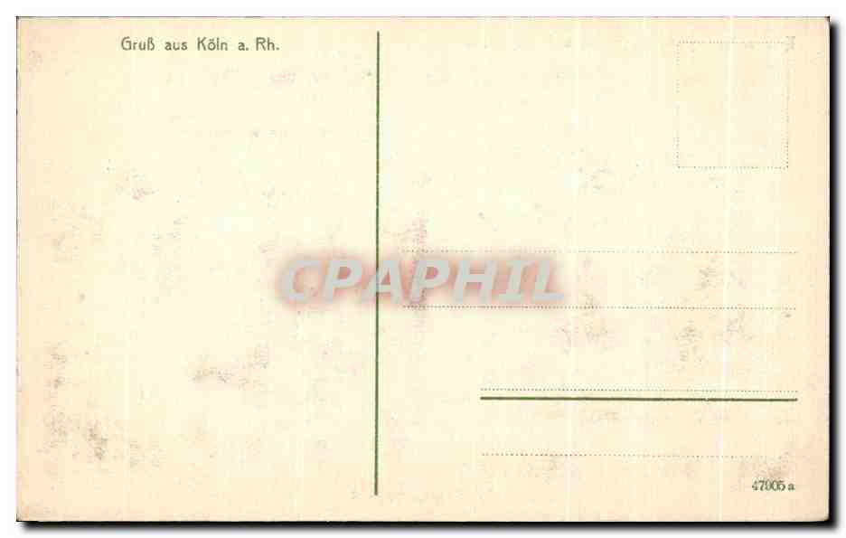 CPA Koln a Rh Dom St Martin und Stapelhaus — Rückseite