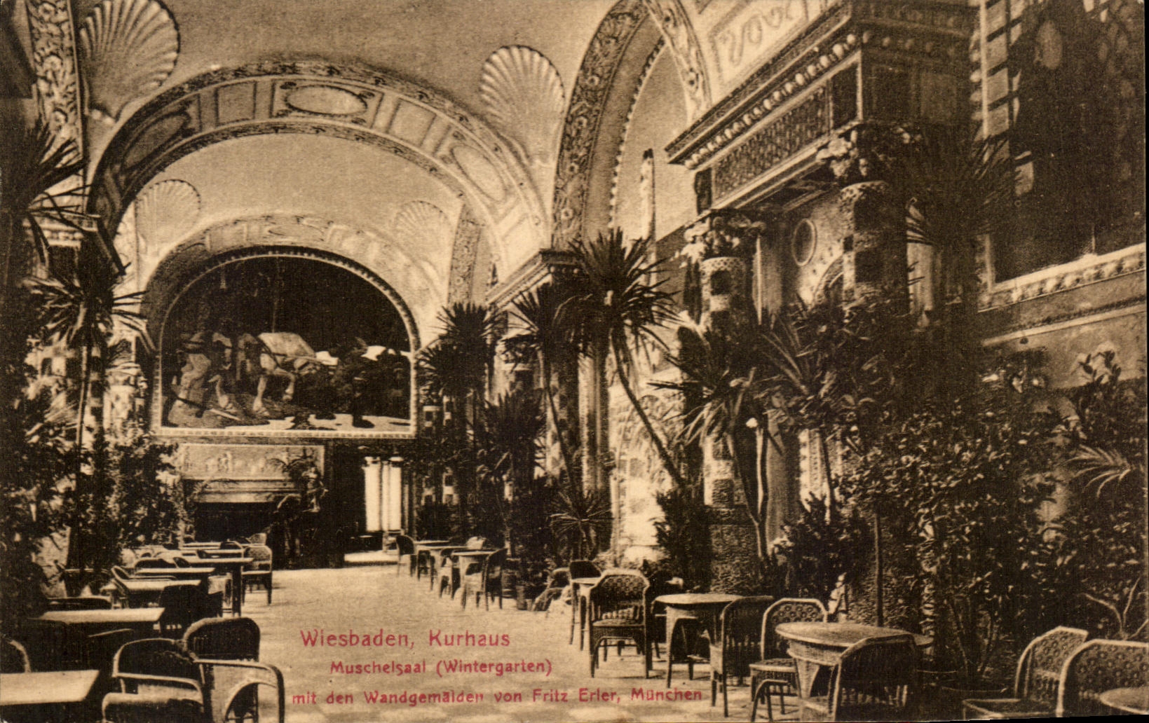 CPA Wiesbaden Kurhaus Muschelsaal