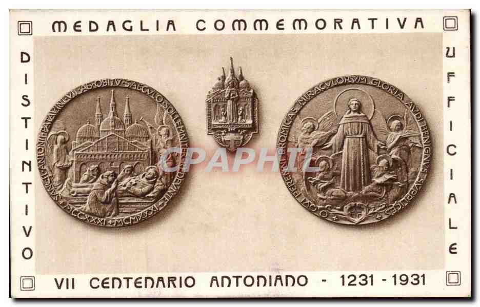 CPA Medaglia Commemorativa san Antonio 