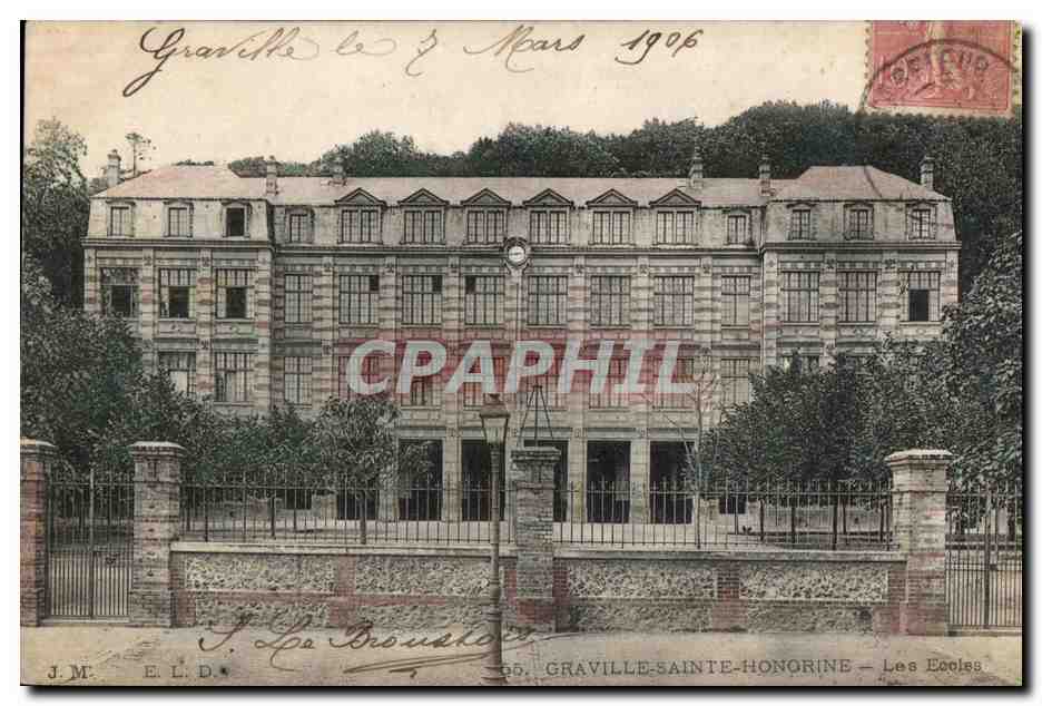 CPA Graville Sainte Honorine Les Ecoles