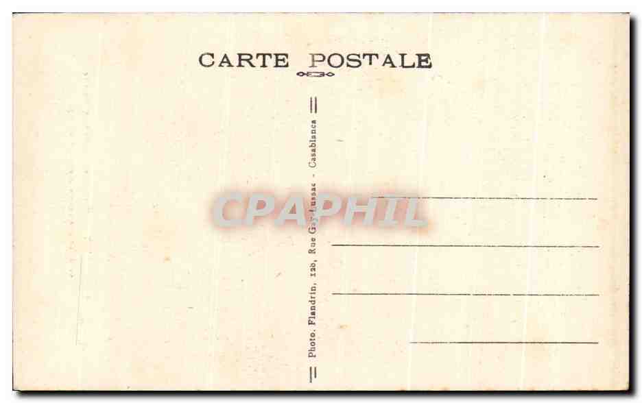 CPA Rabat Mosquee du Chella sous laquelle on a decouvert une cite romaine en 1930 — Rückseite