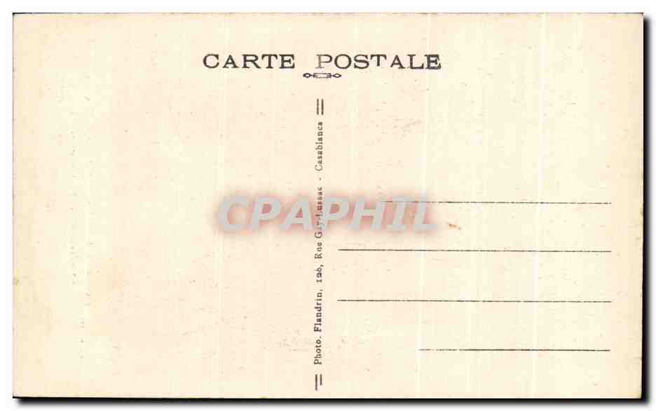 CPA Rabat Mosquee du Chella sous laquelle on a decouvert une cite romaine en 1930 — Rückseite