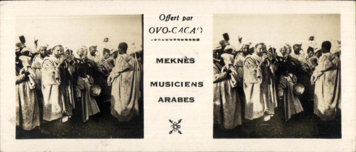 Meknès — Musiciens arabes — Offert par OVO-CACAO