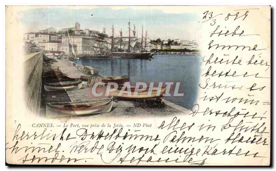 CANNES — Le Port, vue prise de la Jetée — ND Pbot
