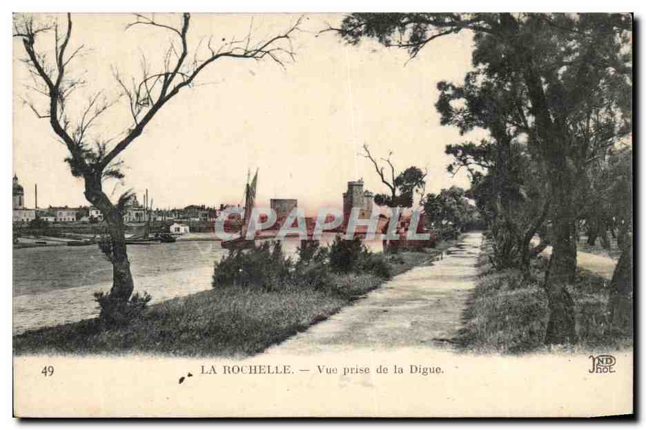 La Rochelle — Vue prise de la Digue — JND. Roc. n°49