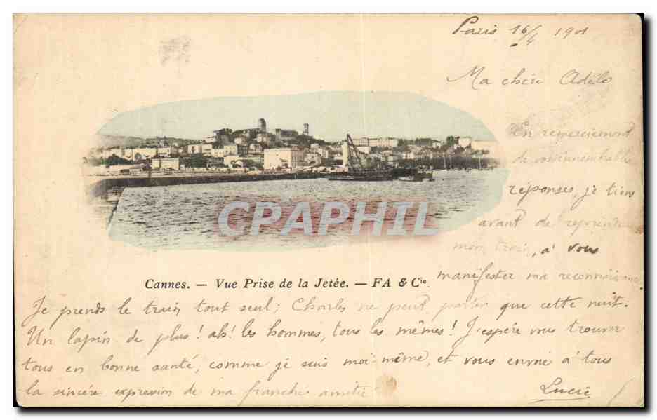 CPA Cannes Vue Prise de la Jetee