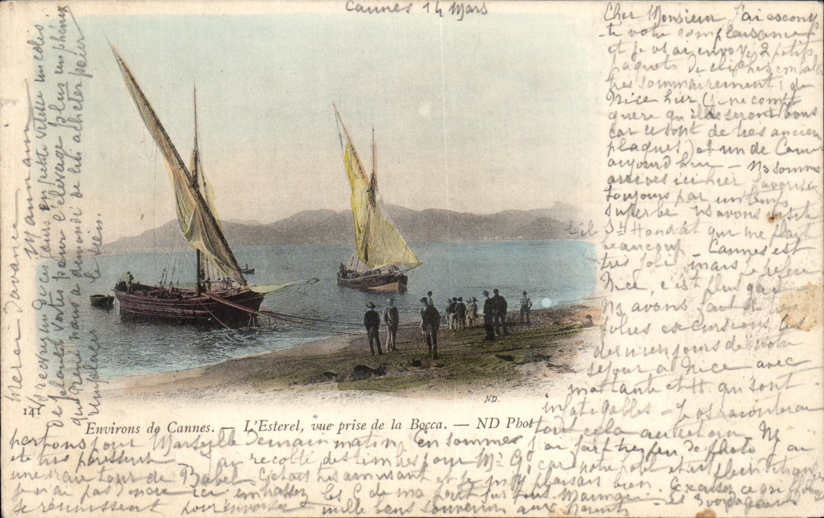 Environs de Cannes. L'Esterel, vue prise de la Bocca. — ND Phot