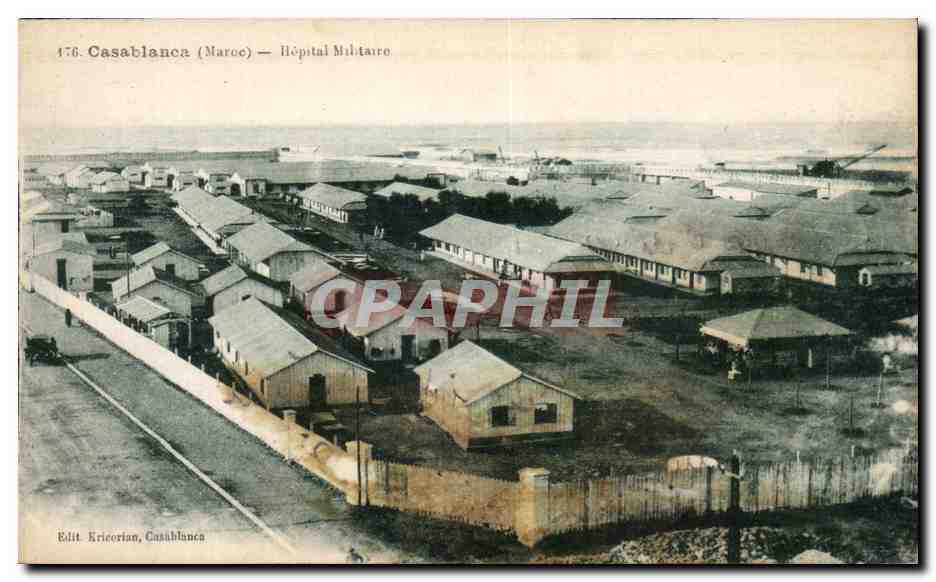 CPA Casablanca Hopital Militaire Maroc 