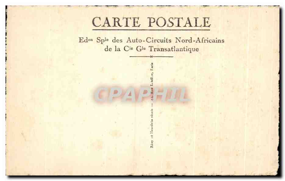 CPA Fes Porte de la Mosquee Bab Guissa Maroc  — Rückseite
