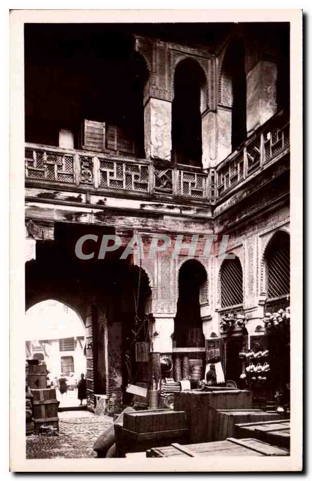CPA Fes Fondouk Nejjarine maroc 