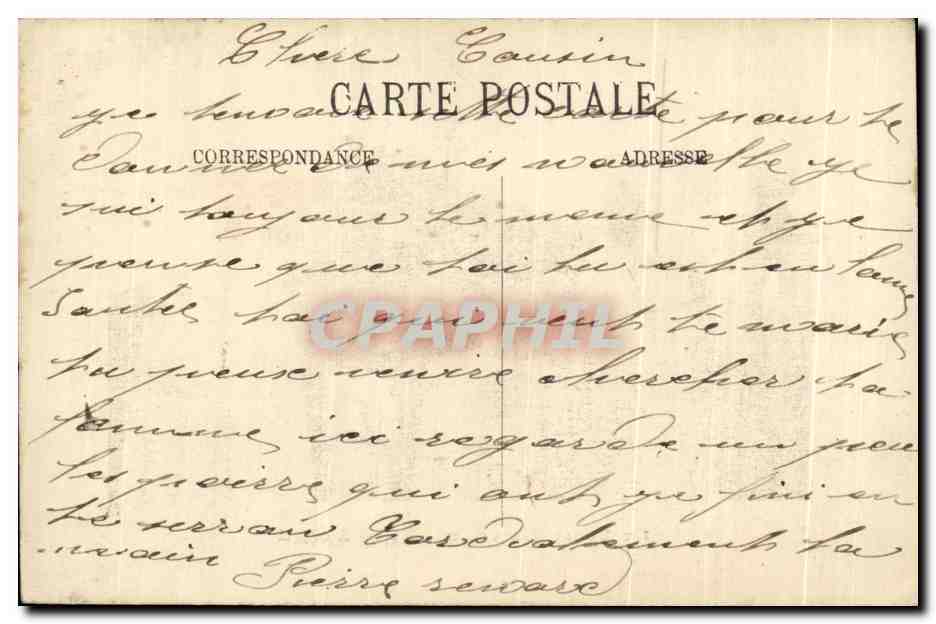 CPA Un Douar Marocain Balad Medjad Maroc — Rückseite