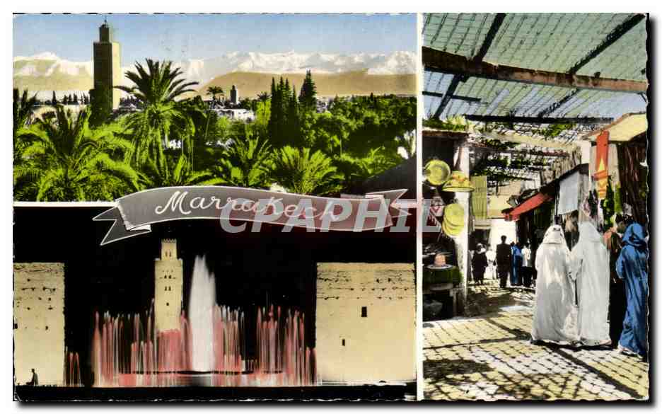 CPA Souvenir de Marrakech Souvenir from Marrakech Andenken aus Marrakech Maroc