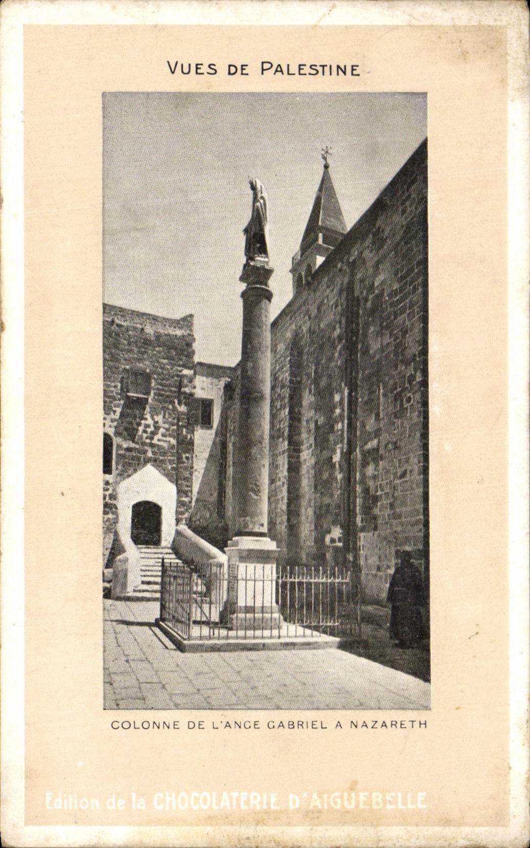 CPA Vues De Palestine Colonne De L Ance Gabriel A Nazareth