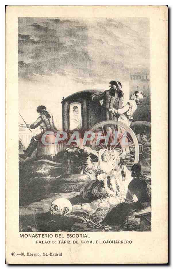 CPA Monasterio Del Escorial Palacio Tapiz de Goya El Cacharrero