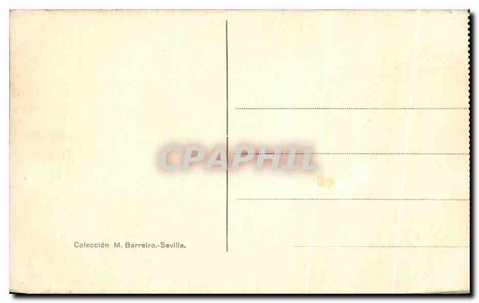 CPA Sevilla Ayuntamiento Calle De Canovas Del Castillo — Rückseite
