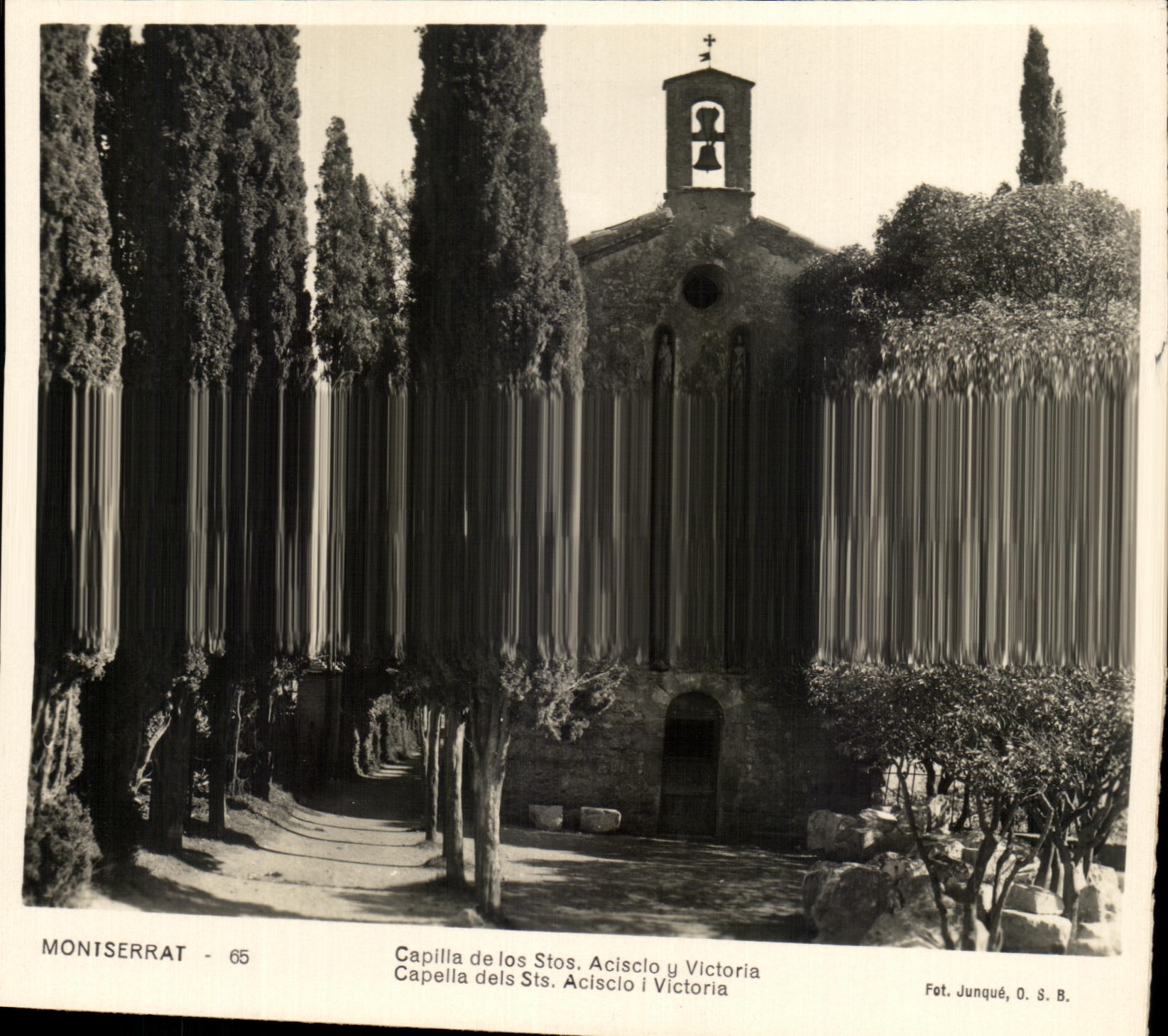 CPA Montserrat Capilla de los Stos Acisclo y Victoria Capella dels Sts Aclsclo I Viuctoria