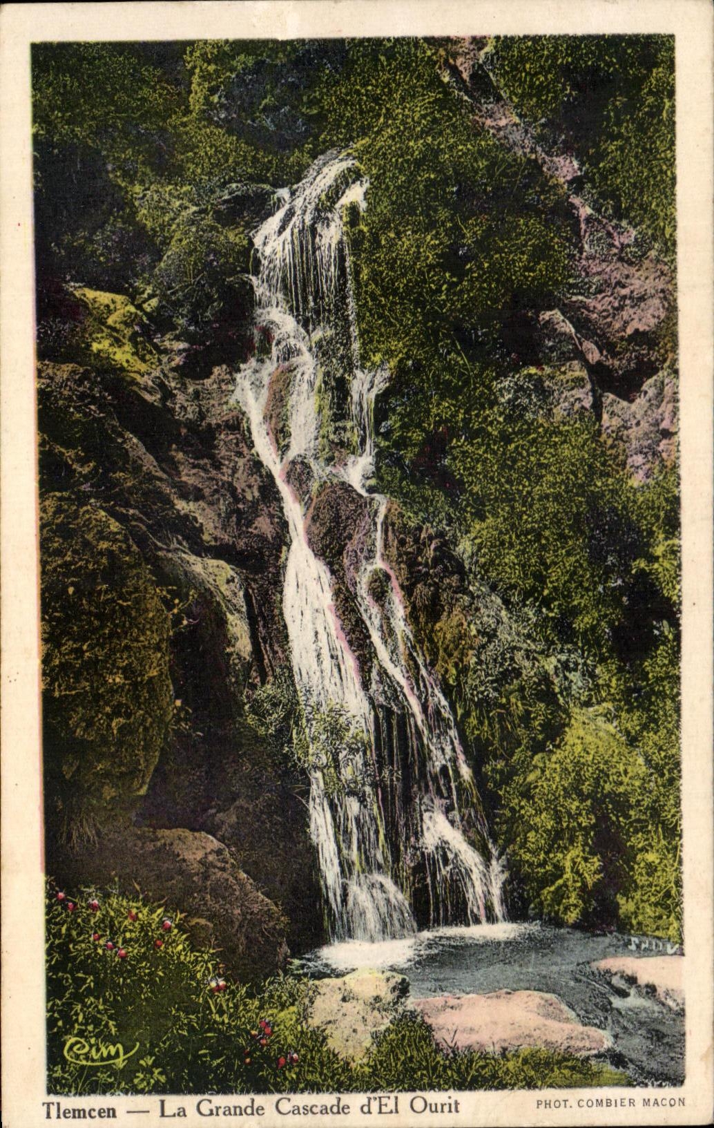Tlemcen — La Grande Cascade d'El Ourit — Phot. Combier Macon