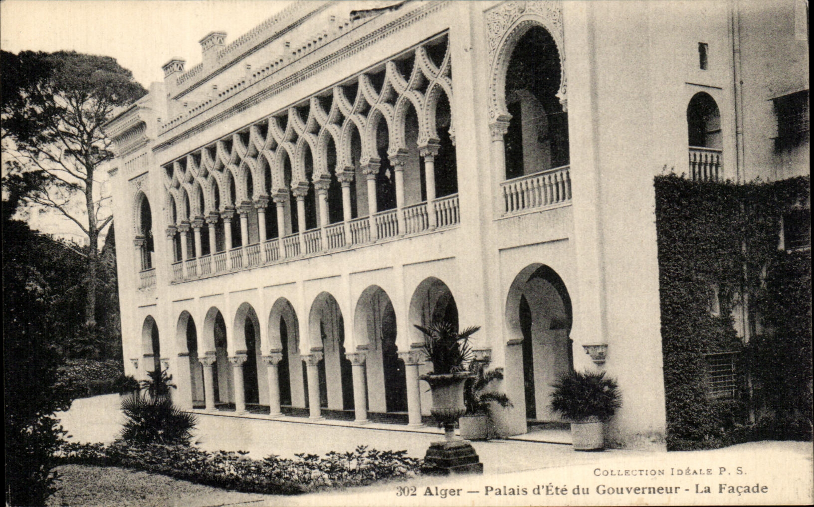 CPA Alger Palais d Ete du Gouverneur La Facade