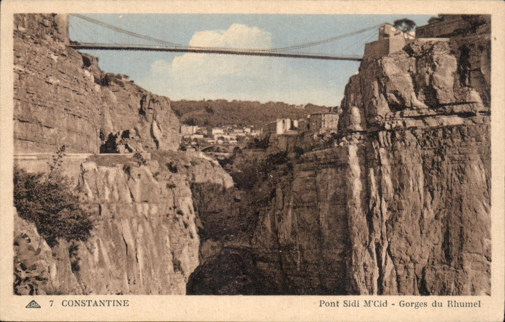 CPA Constantine Pont Sidi M Cid Gorges du Rhumel