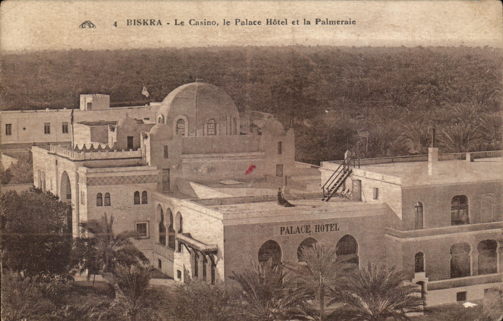 Biskra - Le Casino, le Palace Hôtel et la Palmeraie — Éditeur : L'Hiver au Soleil, n°4