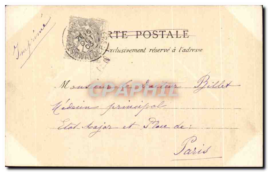 CPA Mustapha Palais d Ete du Gouverneur — Back
