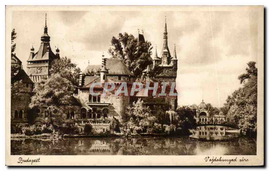 CPA Budapest Schloss Vajdahunyad Chateau Vajdahunyad Castle of Vajdhunyad Castello di Vajdahunyad Hongrie 