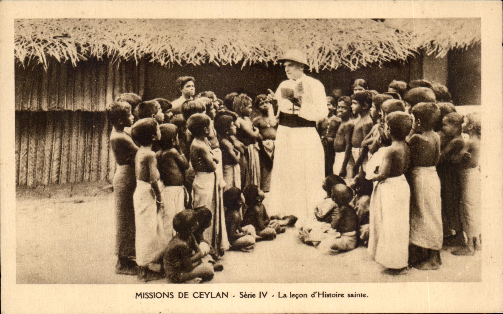 CPA Missions De Ceylan Serse IV La lecon d Histoire sainte Ceylon Ceylan Sri Lanka
