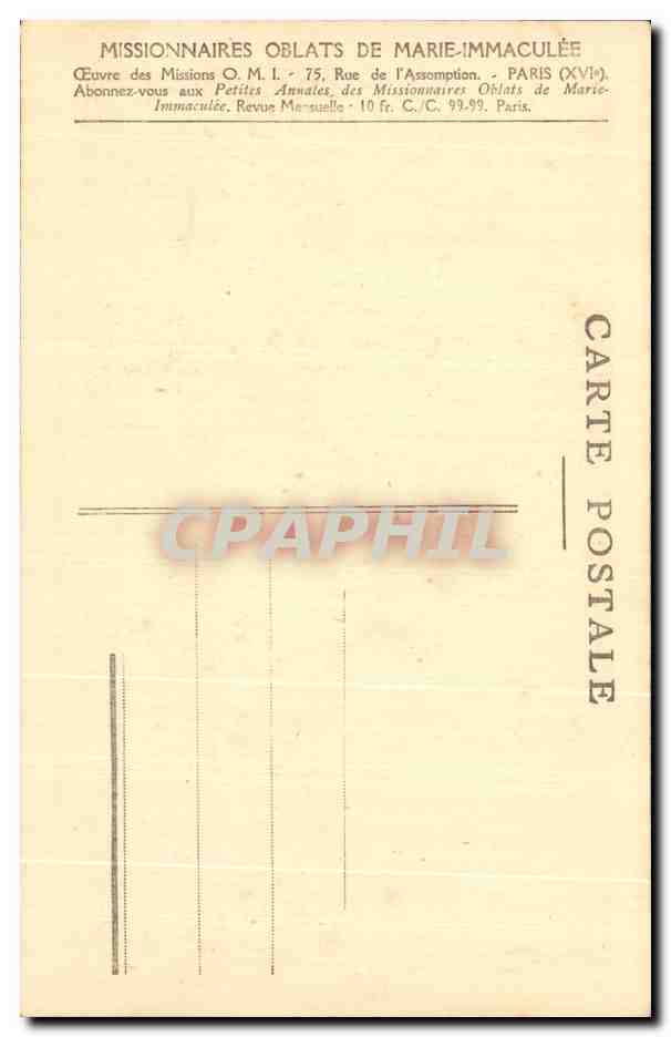 CPA Missions De Ceylan Serie X Les bords d un lac le Missionnaire a l affut Ceylon Ceylan Sri Lanka — Back