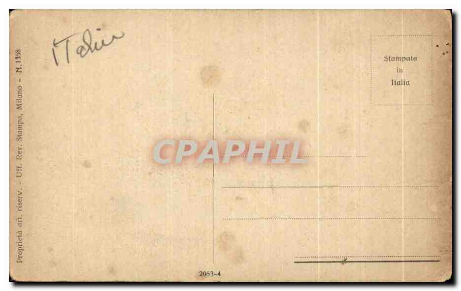 CPA Italie Italia — Verso