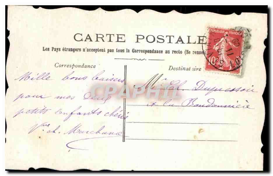 CPA Bonne Fete Enfants Fantaisie — Verso