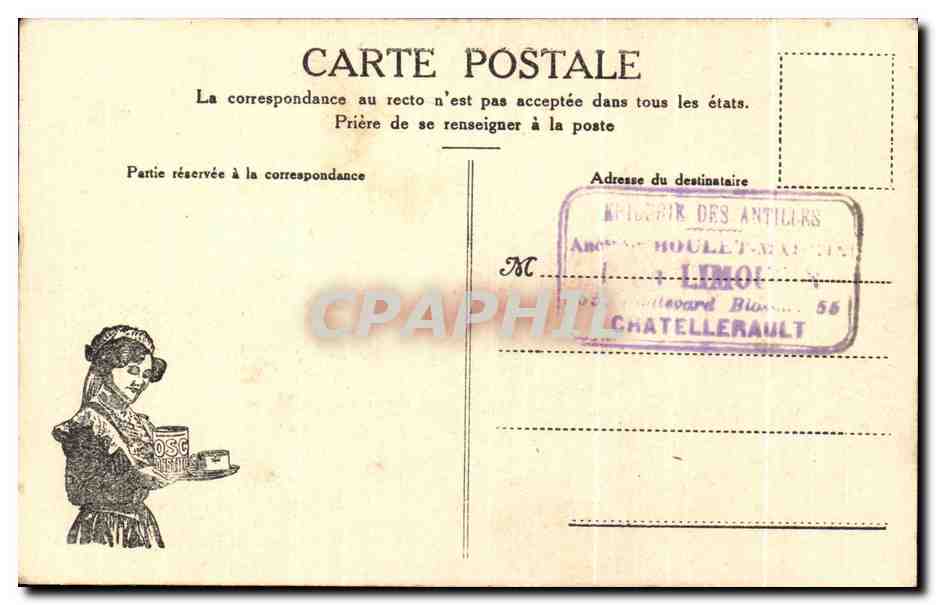 Cadillac (Gironde). Château servant de prison, ensemble nord-ouest — Photo Monuments Historiques, offerte par le Phoscao — Rückseite